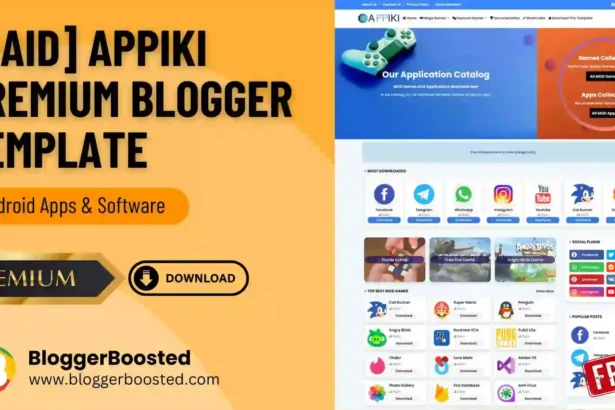 Appiki Blogger Template Download – App Store & App Review Theme