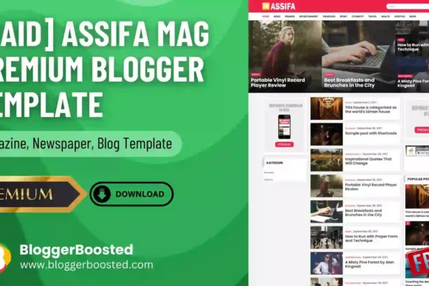 Assifa Mag Premium Blogger Template Download