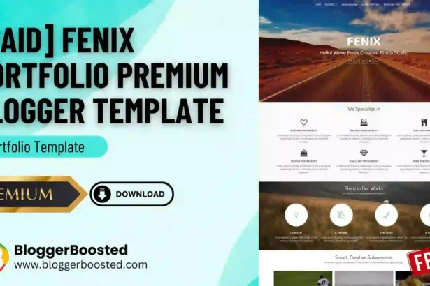 Fenix Portfolio Premium Blogger Template Review & Download