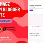 Imagz Premium Blogger Template - Landing Page & Blogging Template Review & Download